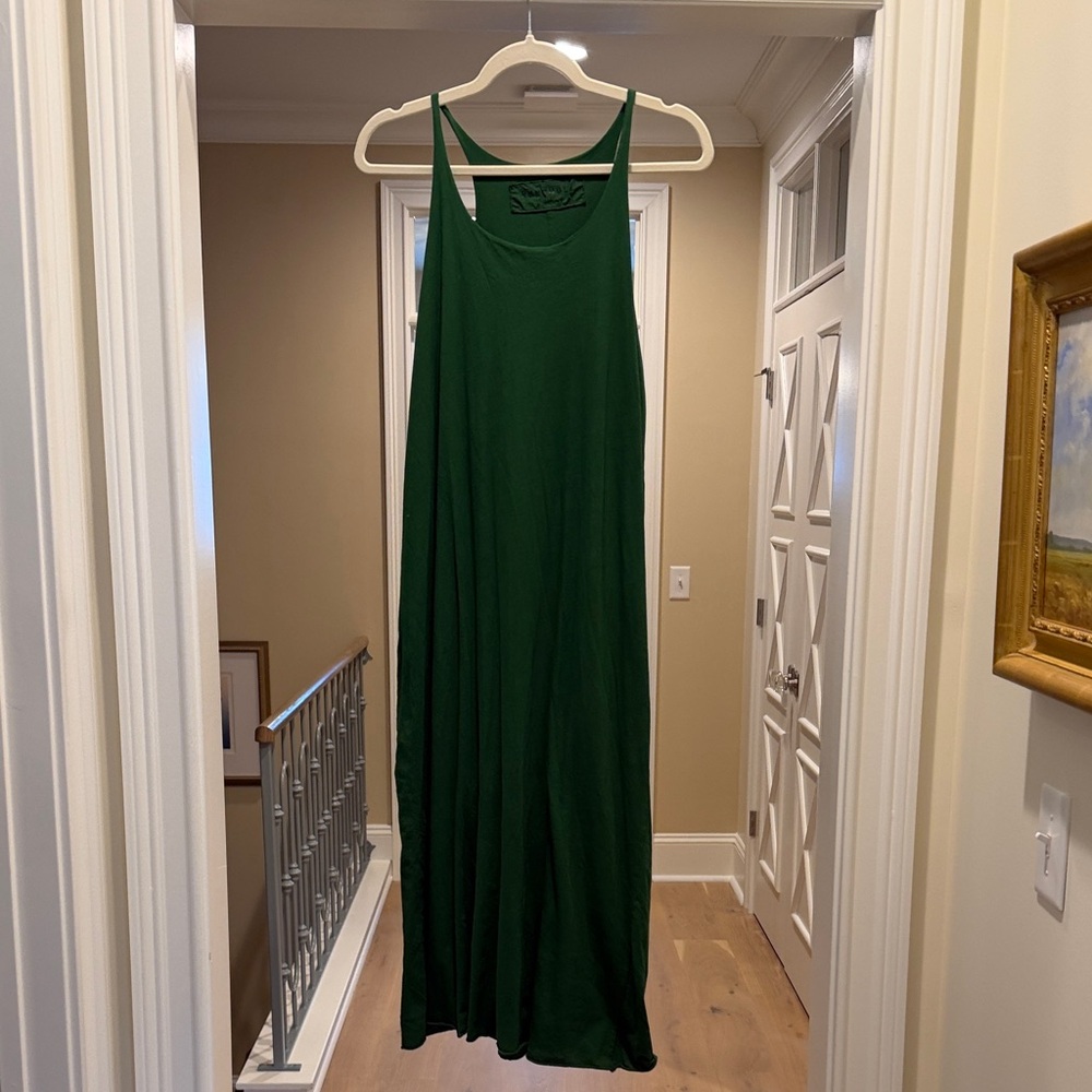 Rundholz White and Green Tunic with matching racer back knit tank dress(bw) - Picture 8 of 12